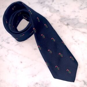 Robert Talbott Tie Candy Cane Christmas Necktie Mens
